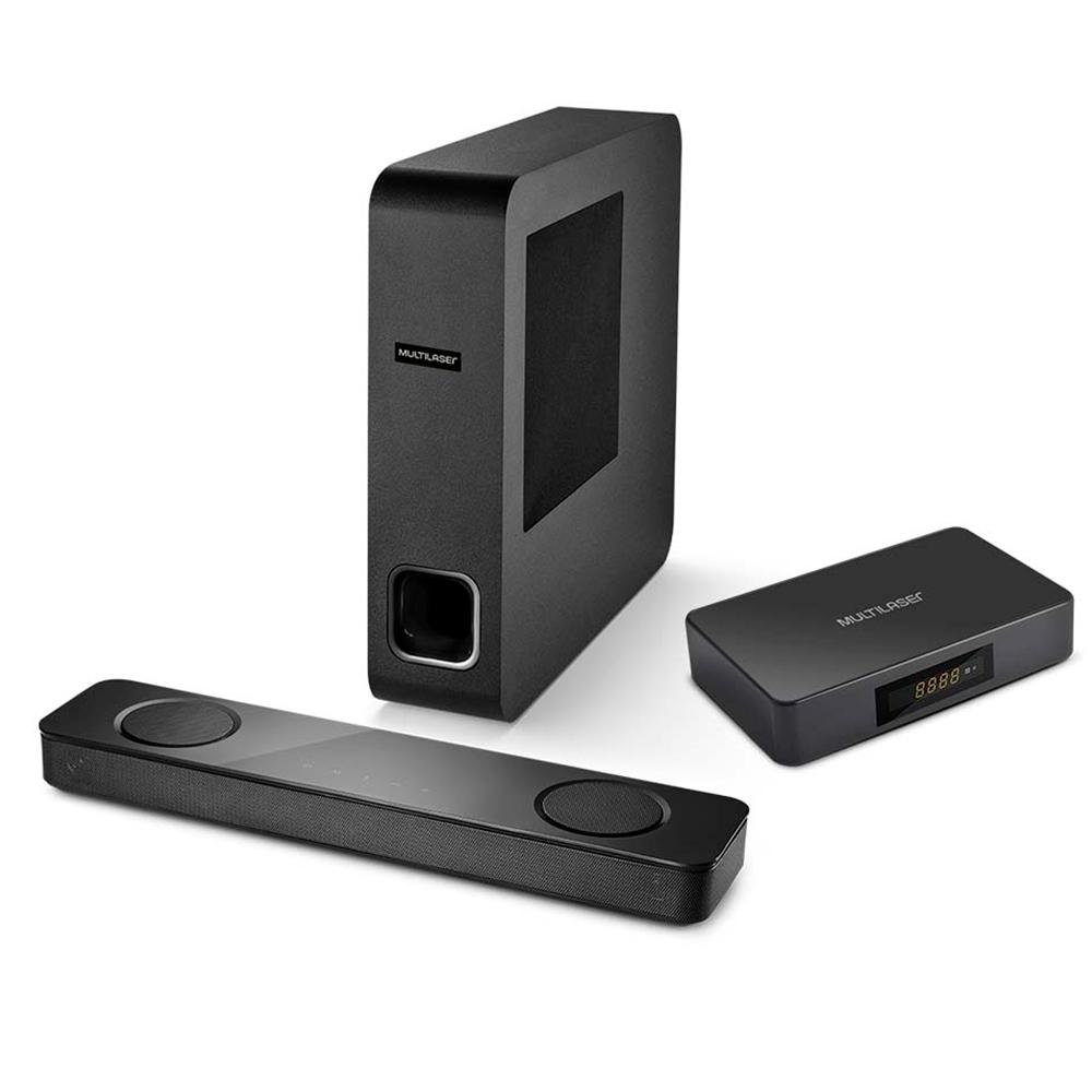 Soundbar Mini 120W + Smart TV Box Multilaser – SP334