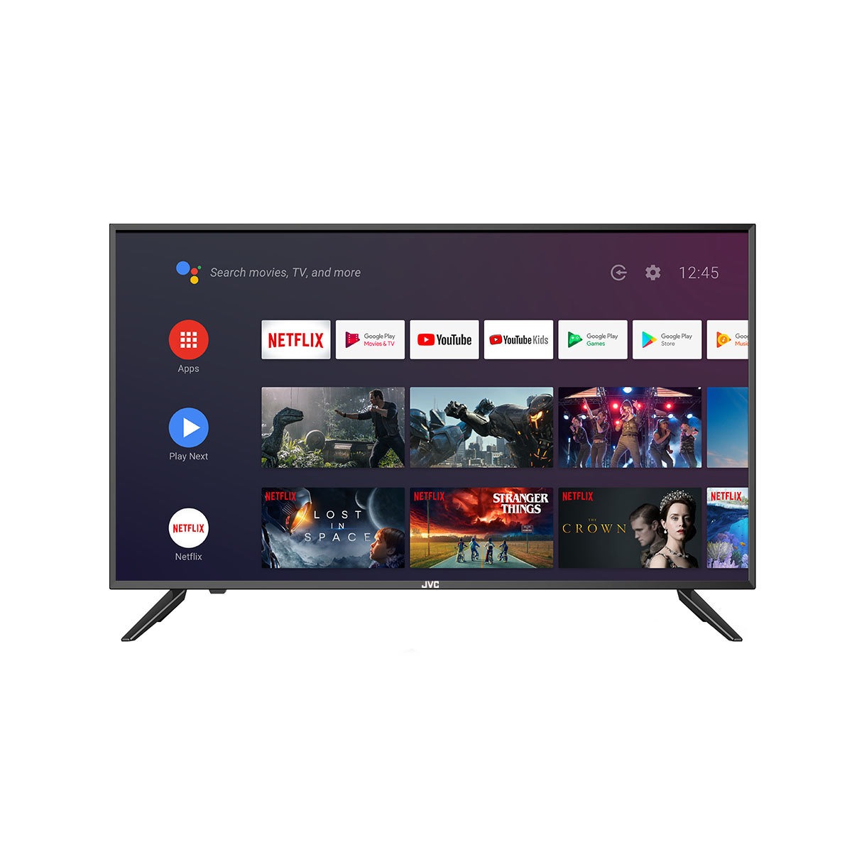 Smart TV LED 40″ JVC LT-40MB308 Full HD Android TV Google Assistance Dolby Digital Stereo Plus 3 HDMI 2 USB 4 Anos de Garantia