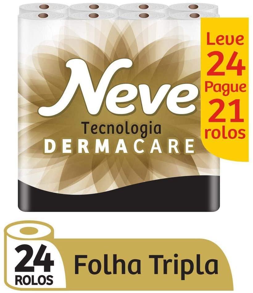 Neve Supreme Papel Higiênico, 24 Rolos