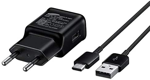 Carregador Samsung EP-TA20BBBCGBR Fast Charge Tipo C c/ Cabo Preto