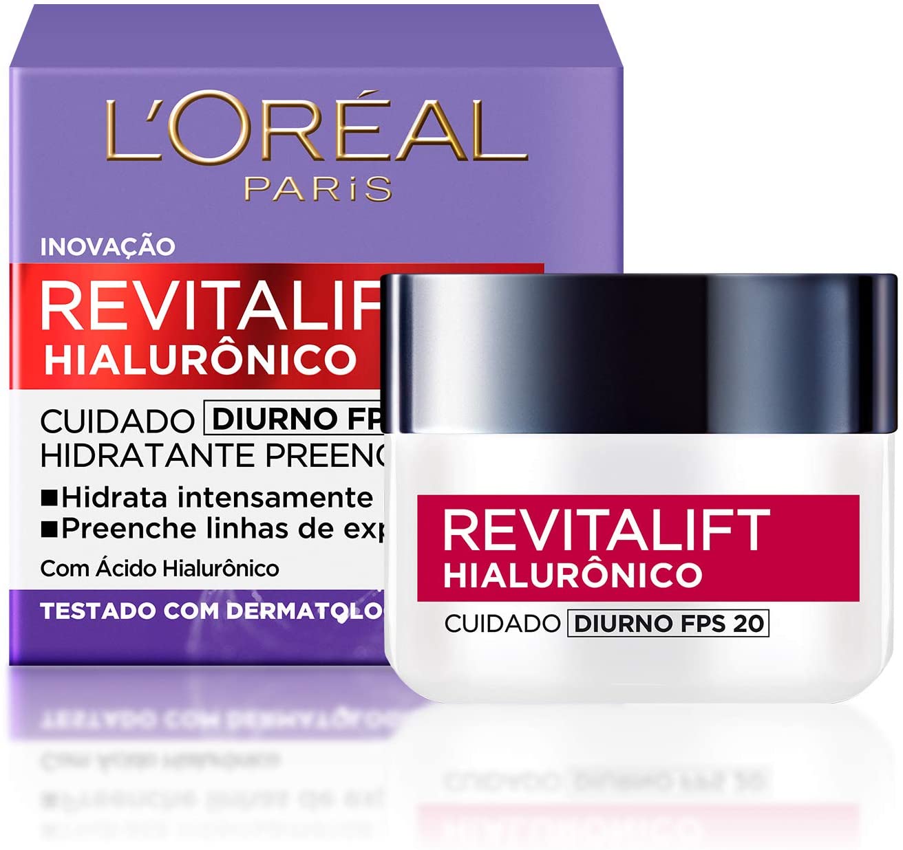 Creme Revitalift Hialurônico Diurno Fps 20, L’Oréal Paris