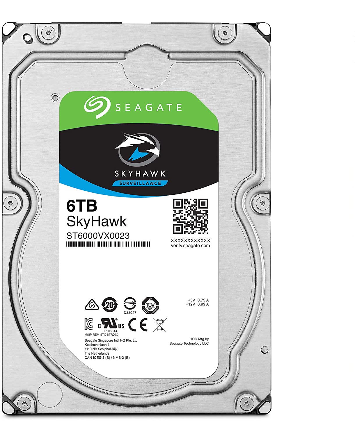 HD Interno Seagate Surveillance SkyHawk 6TB – ST6000VX0023
