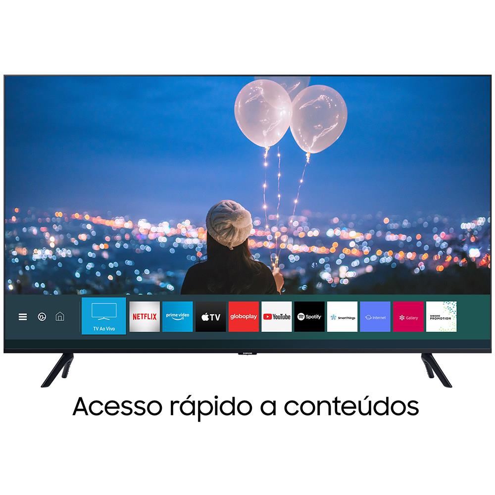 Smart TV LED 50″ UHD 4K Samsung 50TU8000 Crystal UHD, Borda Infinita, Alexa Built In, Visual Livre de Cabos, Modo Ambiente Foto, Controle Único – 2020