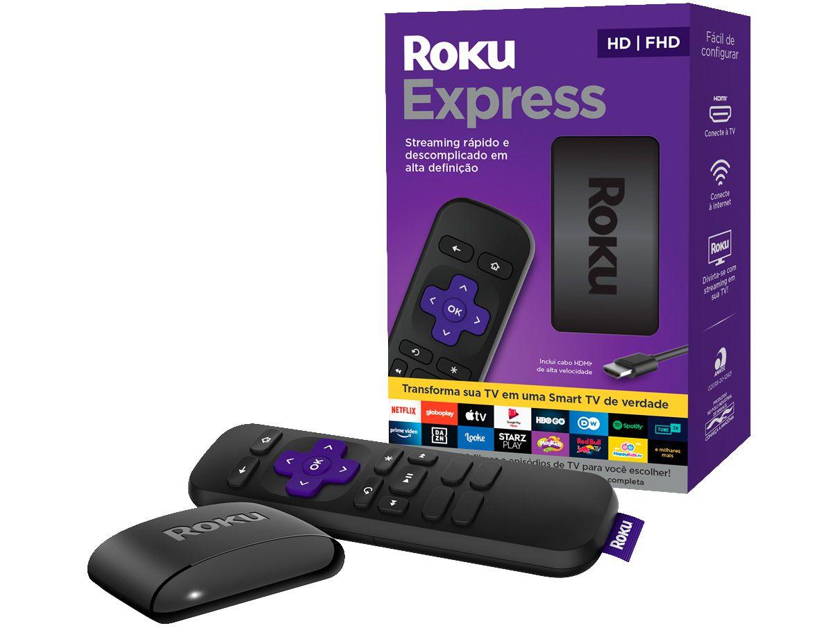 Roku Express – Dispositivo de Streaming – Transforma TV em uma Smart TV