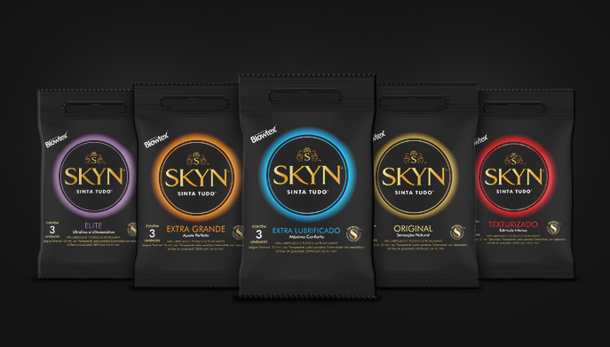 Amostra dos preservativos SKYN®! 2 Unidades por CPF