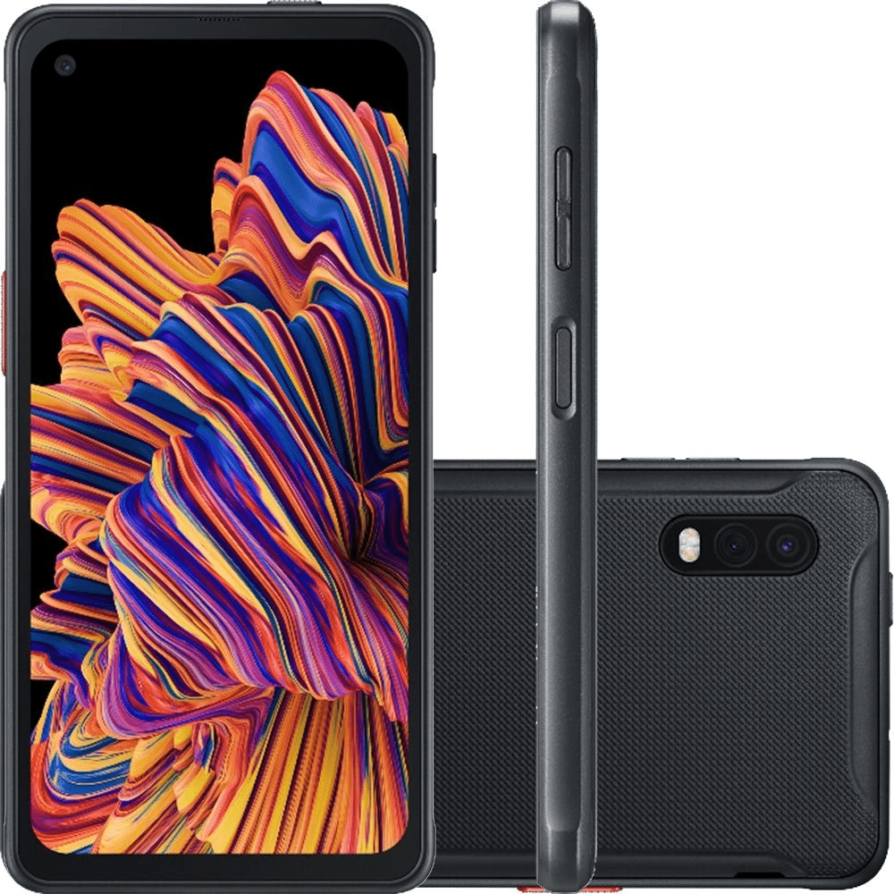 Smartphone Samsung Galaxy Xcover Pro 64GB Dual Chip Android Tela 6.3″ Octa-Core 2.3 GHz 4G Câmera Dupla 25MP + 8MP Filmadora 4K – Preto