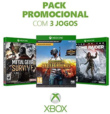 Box Games – Metal Gear Survive + Playerunknown’s Battlegrounds  + Rise Of The Tomb Raider – Xbox One