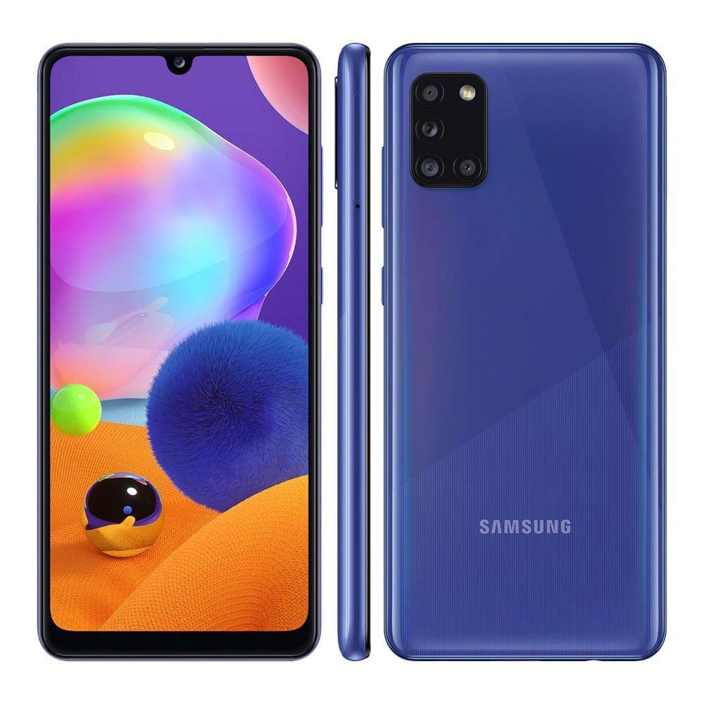 Smartphone Samsung Galaxy A31 128GB Tela 6.4 4GB RAM Octa Core Câmera Quádrupla Traseira 48MP + 8MP + 5MP + 5MP Android – Azul
