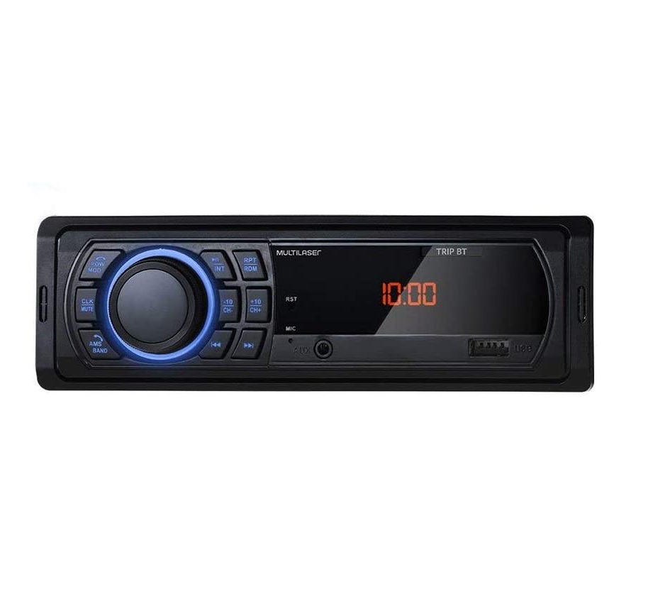 Som Automotivo Multilaser Trip BT MP3 4 x 25WRMS FM/USB/AUX – P3344, Preto e Azul