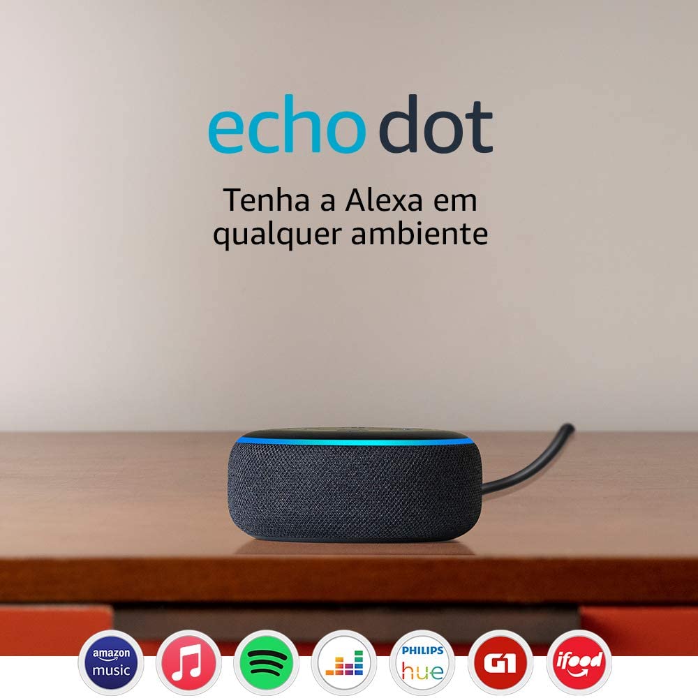 Echo Dot (3ª Geração): Smart Speaker com Alexa