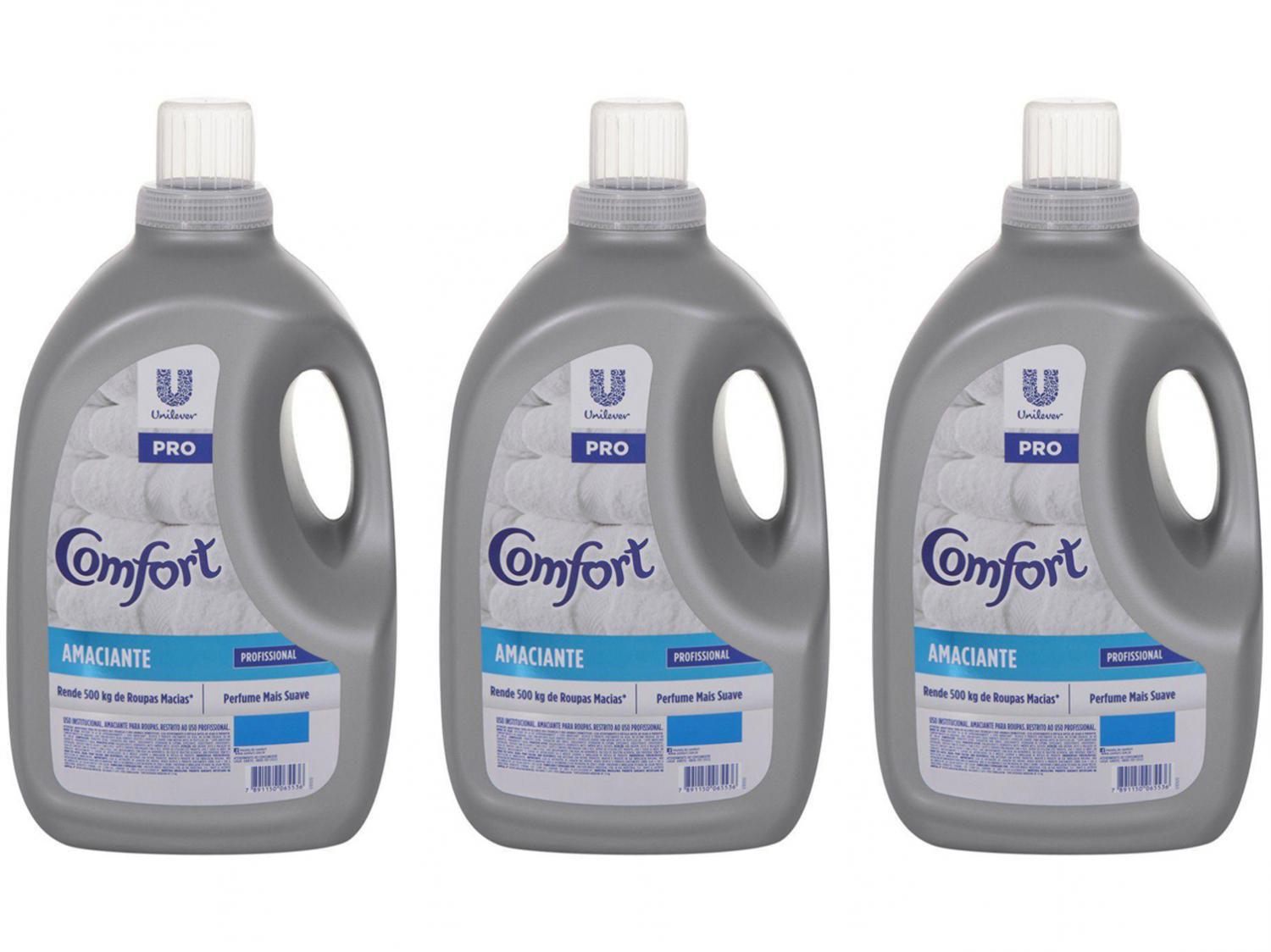 Kit Amaciante Comfort Profissional Diluído Pro – 3 Unidades 5L Cada
