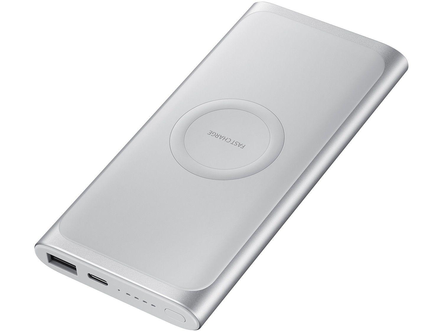 Carregador Portátil/Power Bank Samsung 10000mAh – EB-U1200CSPGBR Versão Carregamento sem Fio