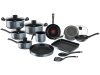 Jogo de Panelas Rochedo Antiaderente de Alumínio – Grafite 12 Peças Limpa Fácil