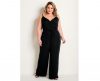 Marguerite – Macacão Preto de Alças e Amarração Plus Size