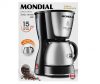 Cafeteira Dolce Arome Inox, Mondial, 220V, C-34 JI, Preto/Inox
