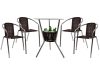 Conjunto de Mesa para Área Externa de Fibra – com 4 Cadeiras Alegro Móveis CJMB40199