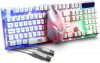 Kit Para Jogo Teclado E Mouse Com Led Rgb Haiz Hz400 Abnt2 Ç
