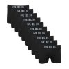 Kit 10 Cuecas Boxer Microfibra Sem Costura Preto – MEN