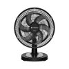 Ventilador de Mesa e Parede Cadence Turbo Conforto 42cm 6 Pás 3 Velocidades Preto e Cinza 110v