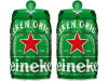 Cerveja Heineken não Retornável Pilsen Barril 5L – 2 Unidades