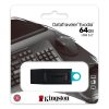Pen Drive DataTraveler Exodia 64GB Kingston com Conexão USB 3.2, Preto/Azul – DTX/64GB