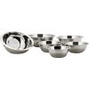 Conjunto de Tigelas 5 Peças Inox + Escorredor de Arroz – La Cuisine