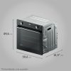 Forno de Embutir a Gás Electrolux 80L Efficient com PerfectCook360 (OE8GH)