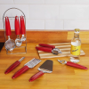 Conjunto de Utensílios 9 Peças com Suporte Vermelho – Casual Home