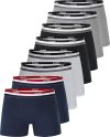 Kit 8 Cuecas Boxer Algodão, Duomo, Masculino