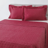 Colcha Cobre Leito Queen Boutis Vinho com 2 Porta Travesseiros – Home Basics