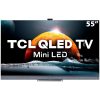 Smart TV QLED 55″ 4K TCL Google TV 55C825 UHD, Dolby Vision, Soundbar ONKYO, Comando de voz à distância, Google Assistant e Design Sem Bordas