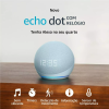 Amazon Echo Dot 5th Gen with clock com assistente virtual Alexa, display integrado – cloud blue 110V/240V