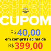Cupom de R$ 40,00 em compras acima de R$ 399,00 no Mercado Livre
