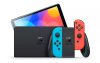 Nintendo Switch OLED 64GB – Azul e vermelho neon
