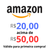 Cupom de R$ 20,00 em compras acima de R$ 50,00 na Amazon