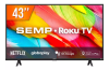 Smart Tv Led 43 Full Hd Semp Roku R6500 3 Hdmi 1 Usb Wi-fi