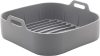 Forma Quadrada de Silicone para Air Fryer Cinza 16cm x 5,5cm – Lyor