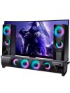 Caixa De Som Subwoofer Soundbar Portátil LED Para Tv Smart Computador Notebook Pc Gamer Celular Usb