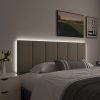 Cabeceira de Cama Casal Queen Com LED 1,60 cm Tecido Linho