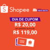 Cupom de R$ 20,00 em pedidos acima de R$ 119,00 na Shopee