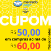 Cupom de R$ 50,00 em compras acima de R$ 60,00 pagando com Saldo em conta do Mercado Pago