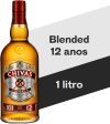 Whisky Chivas Regal 12 anos Blended Escocês – 1 litro