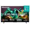 Smart TV 55” Hisense Ultra HD 4K Mini LED U6N com Google TV, Wi-Fi, Bluetooth, USB e HDMI – 55U66LUA
