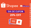 Cupom de 20% de desconto limitado a R$ 10,00 na Shopee