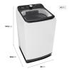 Máquina de Lavar 13kg Midea Wave Agitator Branca