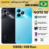 Smartphone Realme Note 50 4GB RAM 128GB ROM Tiger T612 Android 4G Bateria 5000mAh Carregador 33W Câmera 13MP Traseira + 5MP Frontal Tela 6.74″