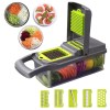 Profissional Multiuso Cozinha Slicer Aço Inox 14 em 1 Fatiador Cortador Ralador De Legumes Verduras Frutas Alimentos