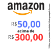 Cupom de R$ 50,00 de desconto em pedidos acima de R$ 300,00 na Amazon