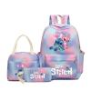 Conjunto de Mochila Escolar Infantil com 3 Peças – Grande Capacidade – Design de Anime