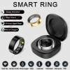 Anel Inteligente Bluetooth Smart Ring 5ATM Monitor de Saúde, Frequência Cardíaca, Sono, Esportes